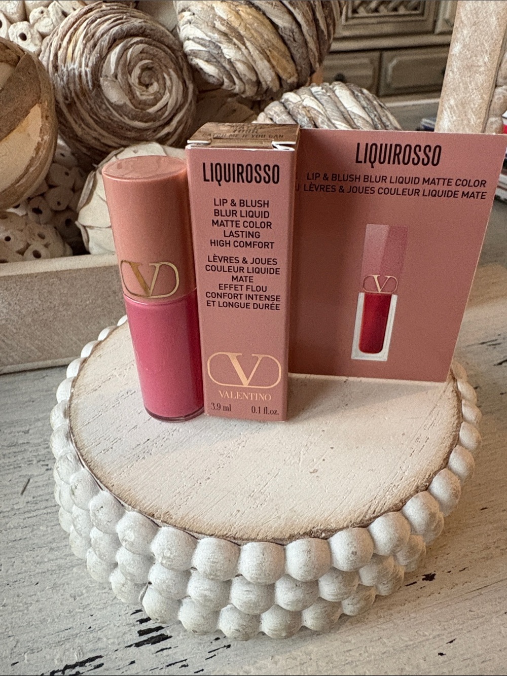 Valentino Liquirosso Lip & Blush Blur Liquid Lipstick - #109 Catch Me if You Can